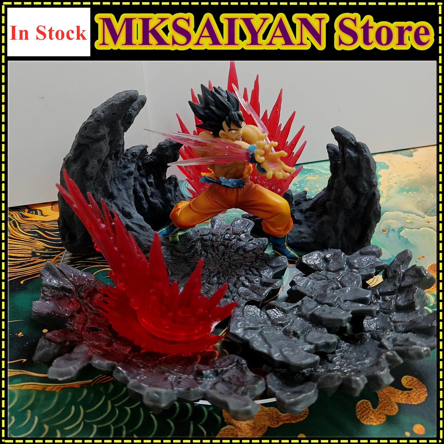 DBZ Son Goku Kamehameha Anime Figure Toys PVC Model Collection Dragon Ball Z DIY Effects Action Figurine Gift