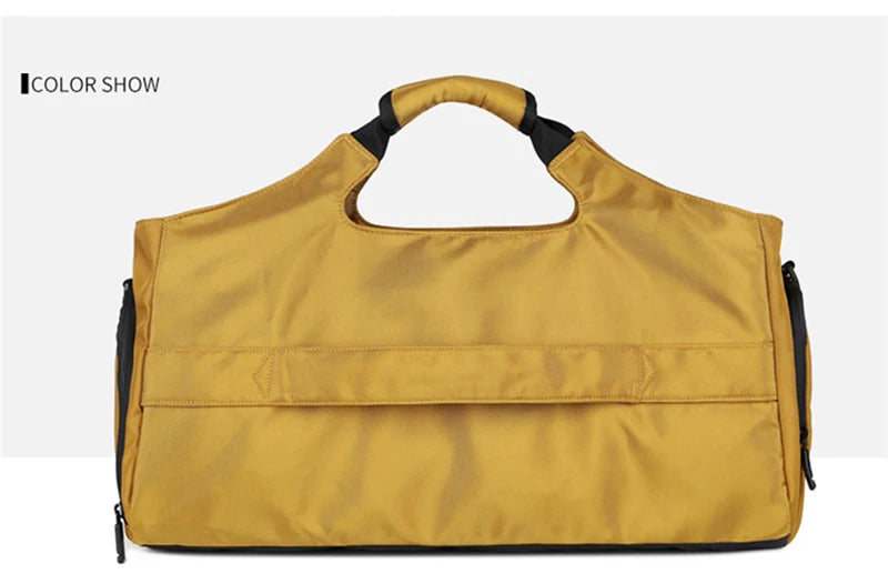 Gym Sports Bag for Men Waterproof Travel Fitness Duffle with Shoe Pocket Shoulder Tote Outdoors Weekend Luggage