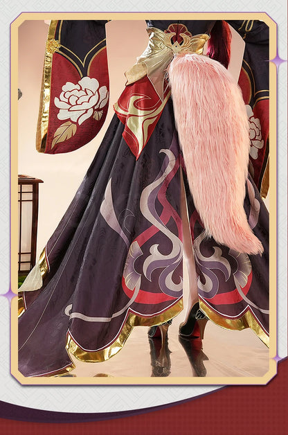 IN STOCK Fugue Cosplay Costume Game Honkai:Star Rail DokiDoki-SR Honkai Women Costume Tingyun Fugue Cosplay Ears Tail Christmas