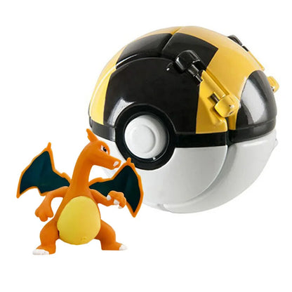 Pokemon Ball Pokeball Anime Figure Pikachu Charizard Squirtle Pocket Monster Elf Ball Toy Action Model Doll Toy Children Gift