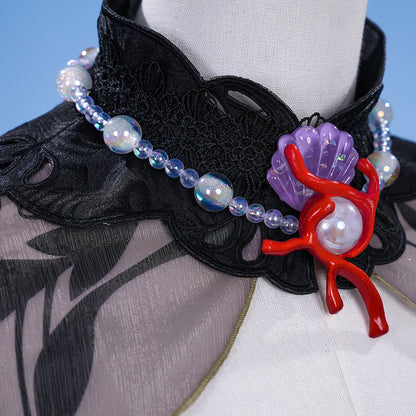 Honkai Star Rail Hysilens Cosplay Costume Wig Dress Headwear Amphoreus Festival Halloween Party for Women Girls Cos Props iCoser