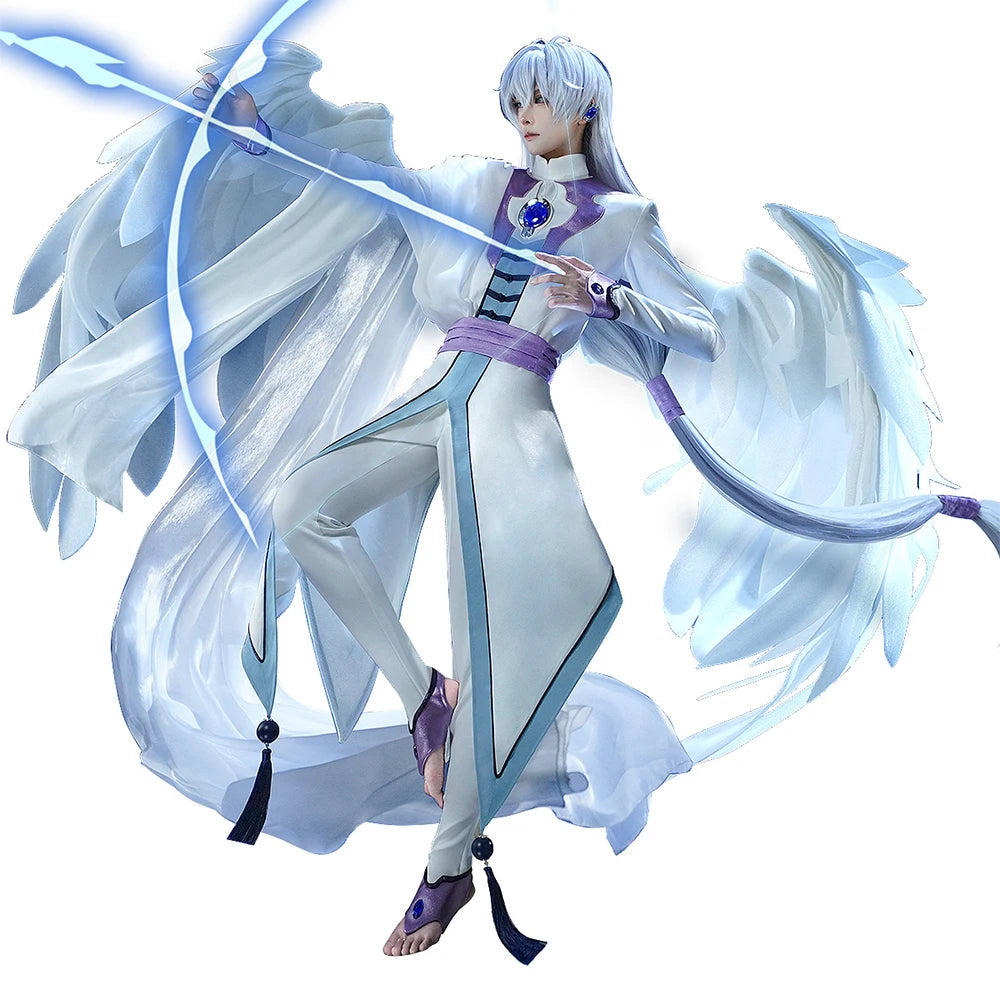 IN STOCK Yue Cosplay Costume Anime Card Captor Sakura DokiDoki-SR Tsukishiro Yukito Men Cosplay Costume Halloween