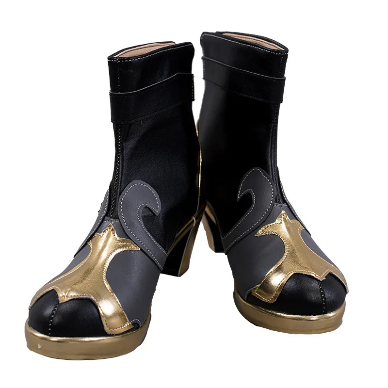 UWOWO Genshin Impact Hydro Fontaine Neuvillette Cosplay Shoes Boots