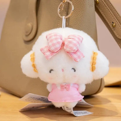 Genuine Sanrio New Kawaii Cute Cogimyun Kogimyun Plush Keychain Stuffed Plush Toy Small Pendant Keyring Birthday Gifts For Girls