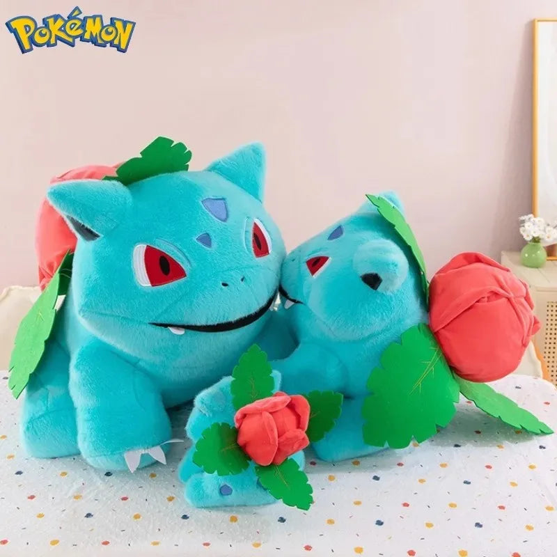 45CM Pokemon Bulbasaur Plushies Cartoon Anime Peluche Kawaii Comfortable Soft Doll Children Cushion Room Decoration Toy Gift