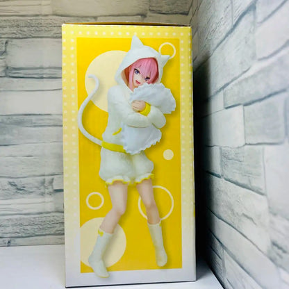 Bandai Fukuya Nakano Ichika Nino Miku Cat Ear Hoodie 19CM PVC Model