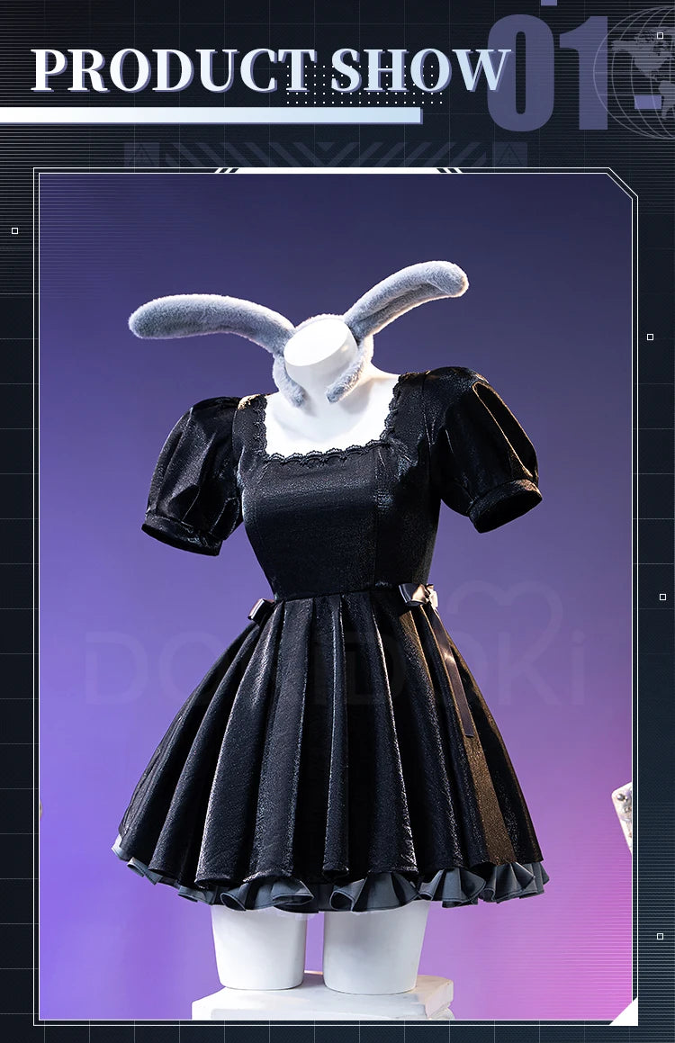 IN STOCK Mizi Sua Cosplay Costume Anime Alien Stage DokiDoki-R Women Sexy Costume Third Anniversary Rabbit Cafe Dress Cosplay