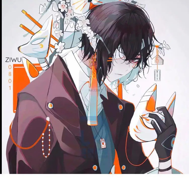 Bungo Stray Dogs Cosplay Costume Unisex Polyester Kimono Set