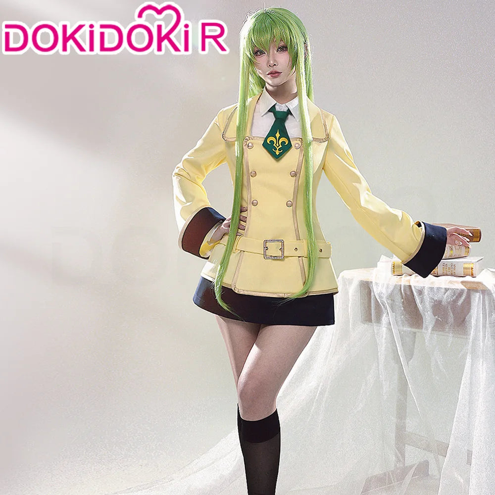 IN STOCK C / Kallenn Cosplay Costume Anime Cosplay DokiDoki-R Lelouchh C Cosplay Women Cute School Uniform Costume