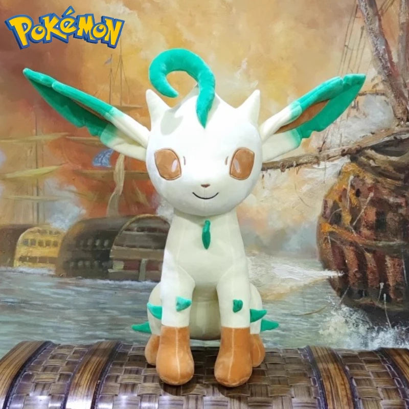 50CM Pokemon Plushies Leafeon Cartoon Anime Stuffed Pocket Monster Kawaii Ornament Comfortable Soft Doll Children's Toys Gift
