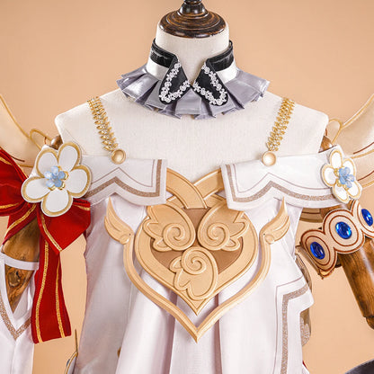 Honkai Star Rail Tribbie Cosplay Costume Wig Dress Uniform Headwear Wings Game Props Halloween Party for Women Girls Carnival