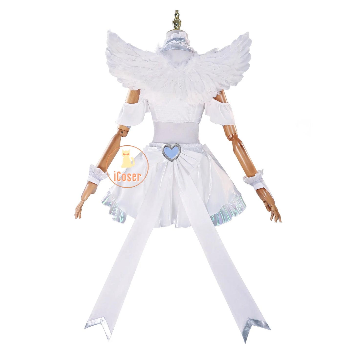 Anime New Panty Stocking with Garterbelt Stockiel Anarchy Stocking Cosplay Costume Angel Skirt Wings Halloween for Women Girls