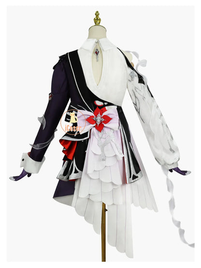 Honkai Star Rail Evernight March 7th Cosplay Costume Dress Earrings Mysterious Foreign Guest Halloween Party for Women Carnival