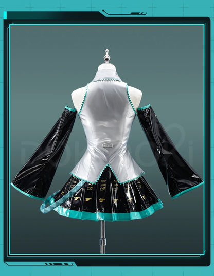 IN STOCK Mikuu Cosplay Costume DokiDoki-R Mikku Cosplay Women Cute Short Dress Costume Mikuu Cosplay Christmas