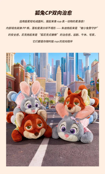 45/60/80cm Big Size Judy Hopps Nick Wilde Anime Plush Stuffed Doll Zootopia Kawaii Peluche Children's Kawaii Pillow Holiday Gift