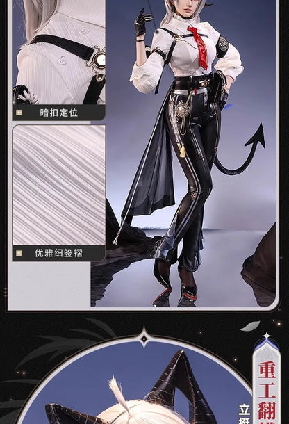 Wuthering Waves Zani Cosplay Costume Wig Uniform Metal Props Montelli Family Averardo Bank Ragunna Rinascita Halloween for Women