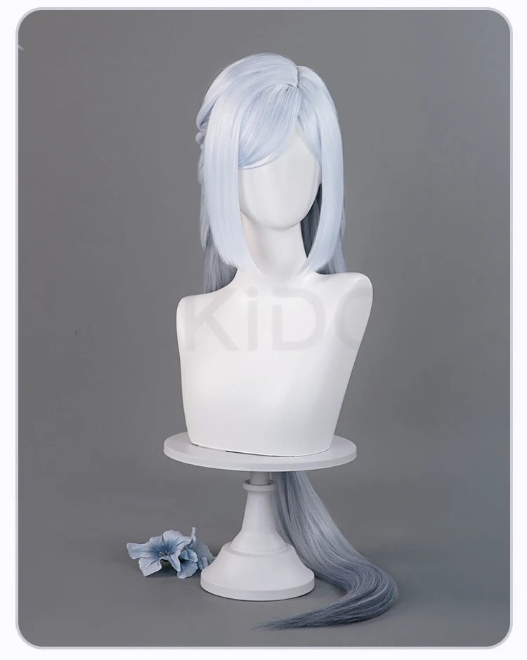 IN STOCK Frostflower Dew Shenhe Wig Game Genshin Impact Cosplay Wig DokiDoki Shen He Cosplay Lantern Rite New Skin Wig Free Cap