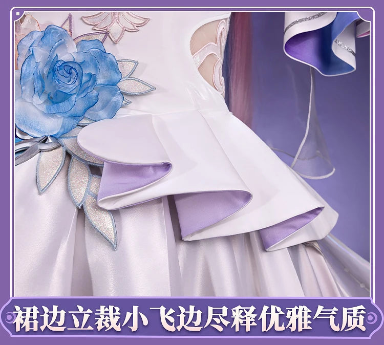 Honkai Star Rail Cyrene Cosplay Costume Wig Dress Headwear New Skin Outfit Elysia Amphoreus Halloween Party Women Girls Props