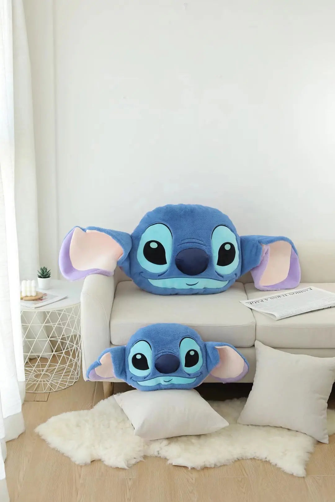 45-110cmGenuine Disney Stitch Double Sided Pillow Cushion Kawaii Soft Stuffed Animal Anime Cartoon Room Decor Kids Birthday Gift