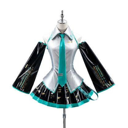 IN STOCK Mikuu Cosplay Costume DokiDoki-R Mikku Cosplay Women Cute Short Dress Costume Mikuu Cosplay Christmas