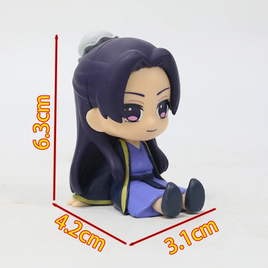 8.5cm Kusuriya no Hitorigoto Maomao Q Version Jinshi PVC Action Figure Collectible Model Doll Toy - 6.3cm 2PCS