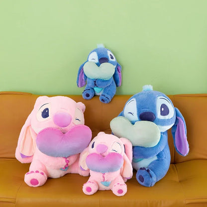 New Disney Lilo&Stitch Cute Cartoon Dolls Toys Kawaii Anime Soft Stuffed Dolls Pillow Appease Toys Birthday Gift for Boys Girls