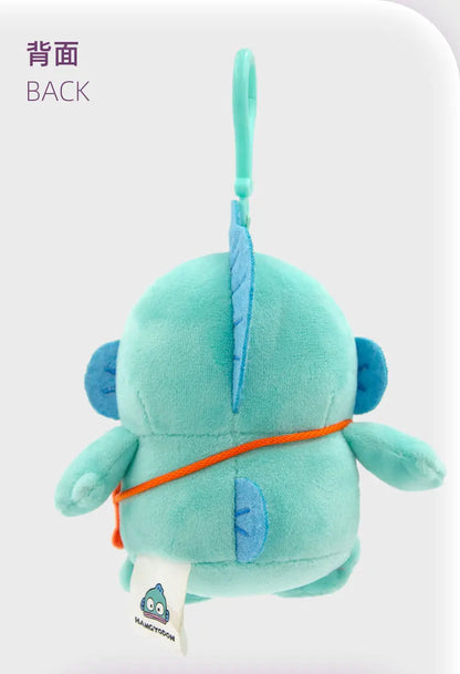 Sanrio Plushie Hangyodon Stuffed Plush Keychain Pendant Cartoon Doll Toys Soft PP Cotton Kawaii Bag Keyring Gifts For Girls Kids