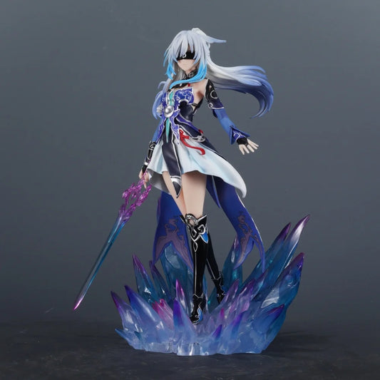 29cm Anime Honkai Star Rail Jingliu PVC Action Figure Statue Desktop Ornament Model Toy Gift - With Box