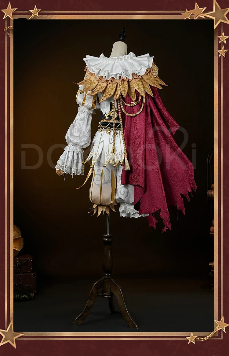 Mike Morton Cosplay Costume Game Identity V【S-3XL】DokiDoki-R Hullabaloo Mike Morton Brightest Star Clown Costume Plus Size