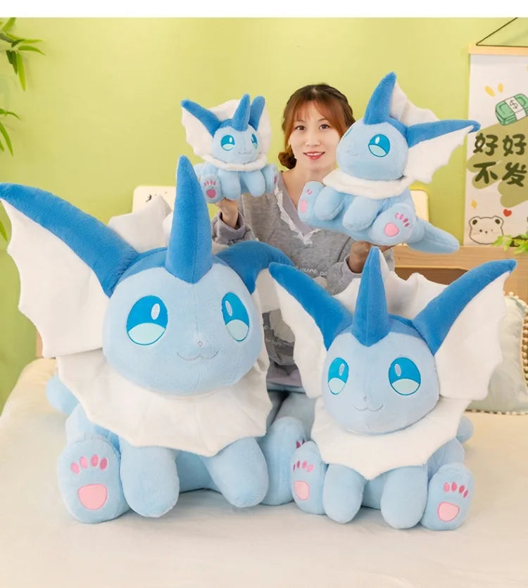 30-60CM Big Size Pokemon Plushies Vaporeon Kawaii Peluche Cartoon Anime Stuffed Animal Comfortable Soft Doll Children Toy Gift