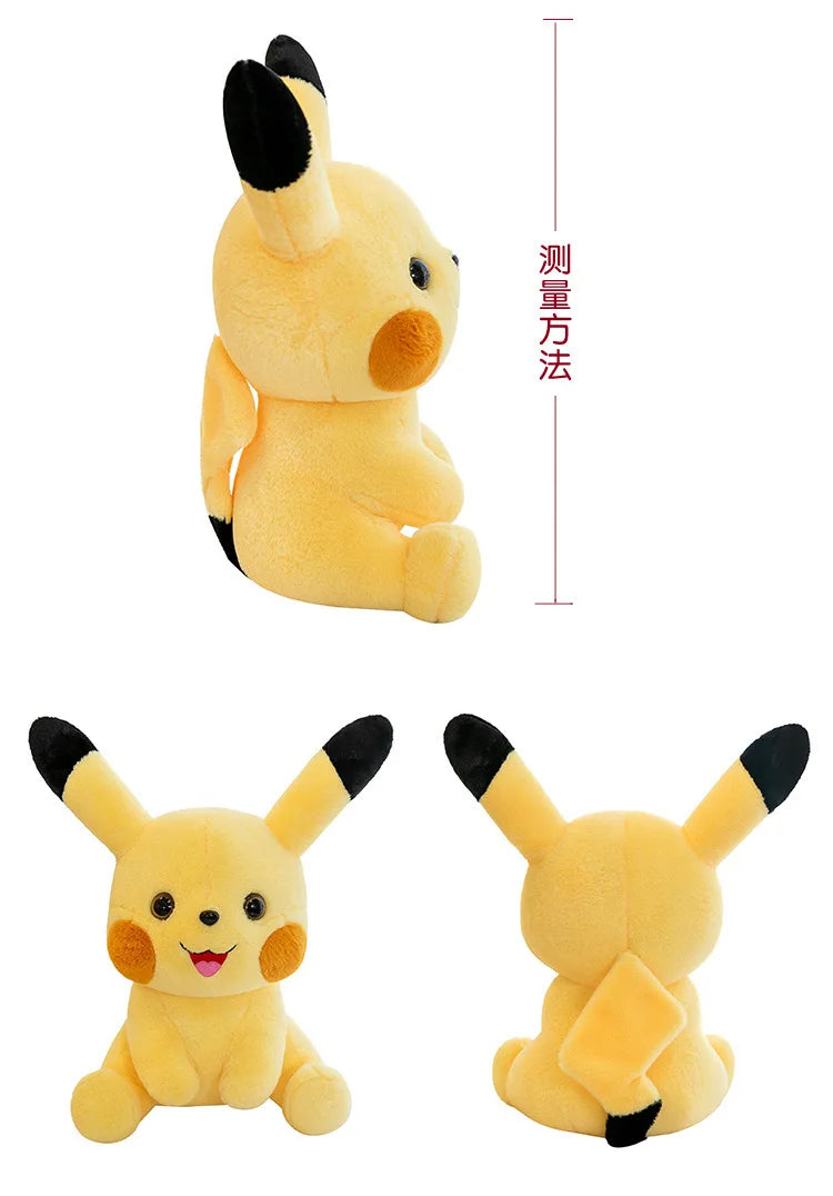 35-70CM Big Size Sitting Pikachu Plush Pokemon Cartoon Anime Peluche Kawaii Ornament Stuffed Animal Children's Toys Gifts