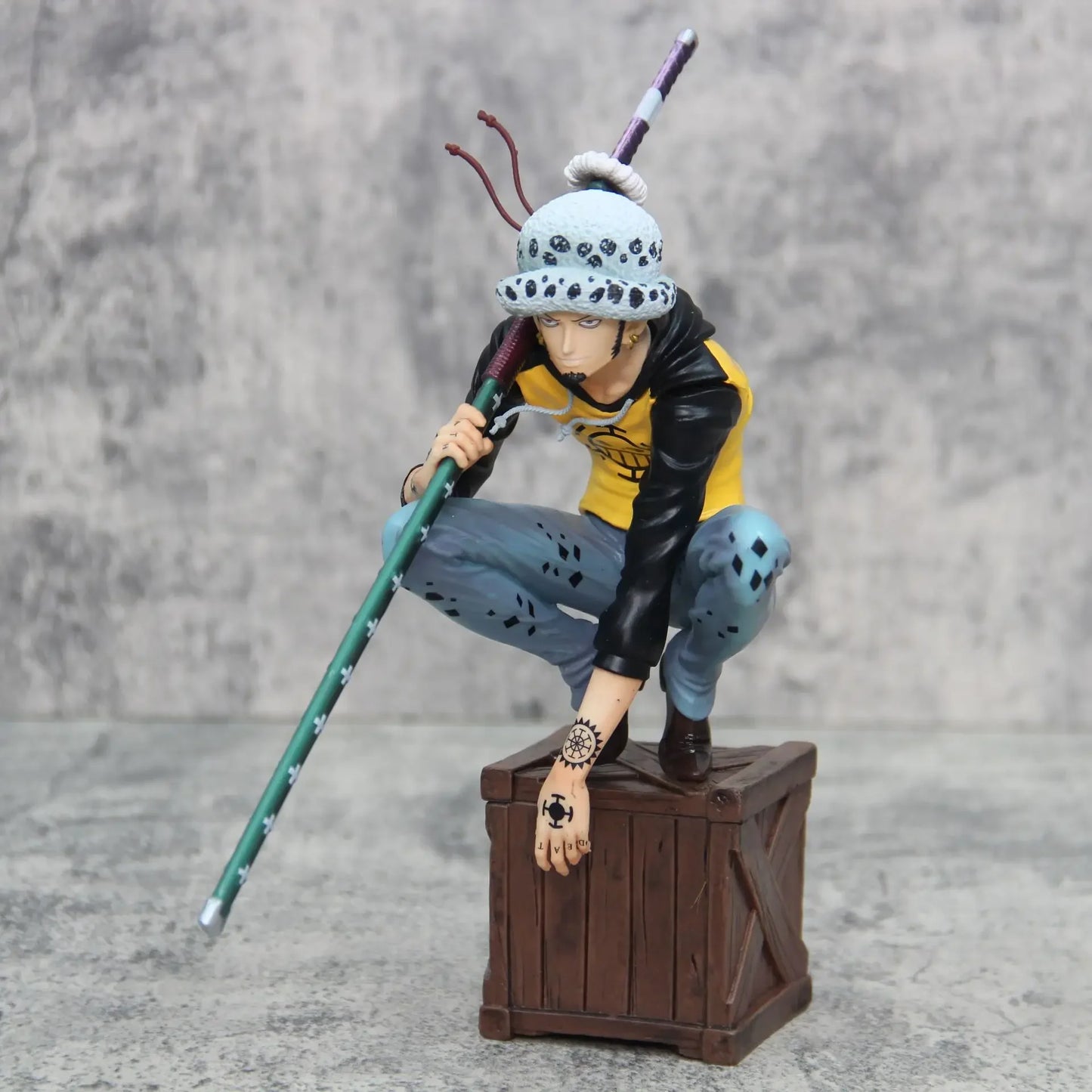 21cm/8.2inch One Piece Character Trafalgar D. Water Law PVC Action Figure Model Statue Collection Decoration Toys Gift