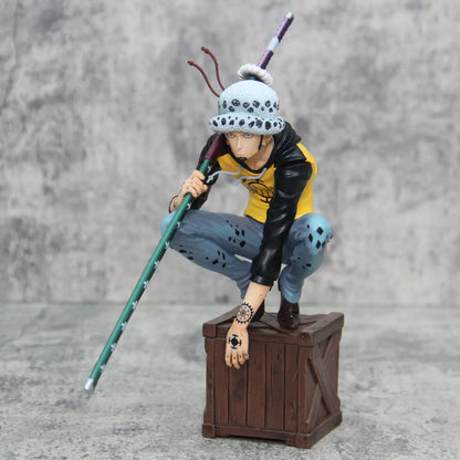 21cm/8.2inch One Piece Character Trafalgar D. Water Law PVC Action Figure Model Statue Collection Decoration Toys Gift
