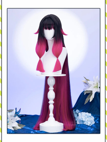 IN STOCK 120CM Columbina Wig Game Genshin Impact DokiDoki Fatui Harbinger Columbina Cosplay Women Cute Halloween Wig Free Cap