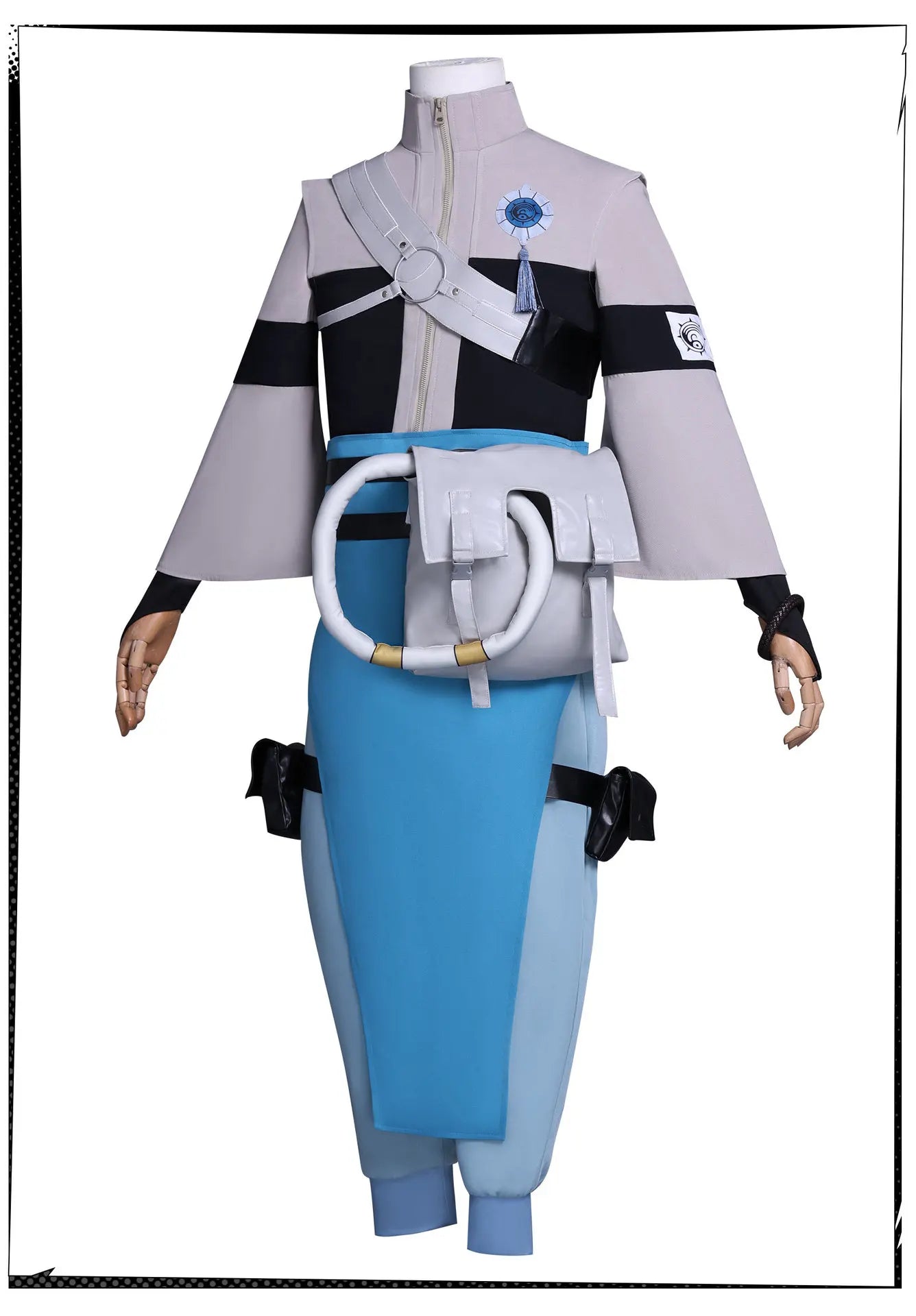 Anime Gachiakuta Zanka Nijiku Cosplay Costume Wig Uniform Earrings Akuta Cleaners Halloween Party for Women Men Carnival Props