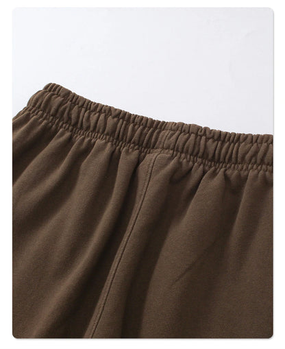 ZODF Retro Autumn Men's Washed Pants Retro Unisex Heavy Weight 450gsm Sports Knitted Straight Trouser Brand Clothes HY0916