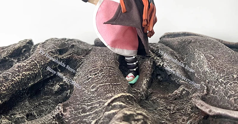 1/12 Figma Agatsuma Zenitsu Mini Orange Windbreaker Shf Kamado Nezuko Black Coat Pink Hemline Coat Toys For 6" Demon Slayer Cos