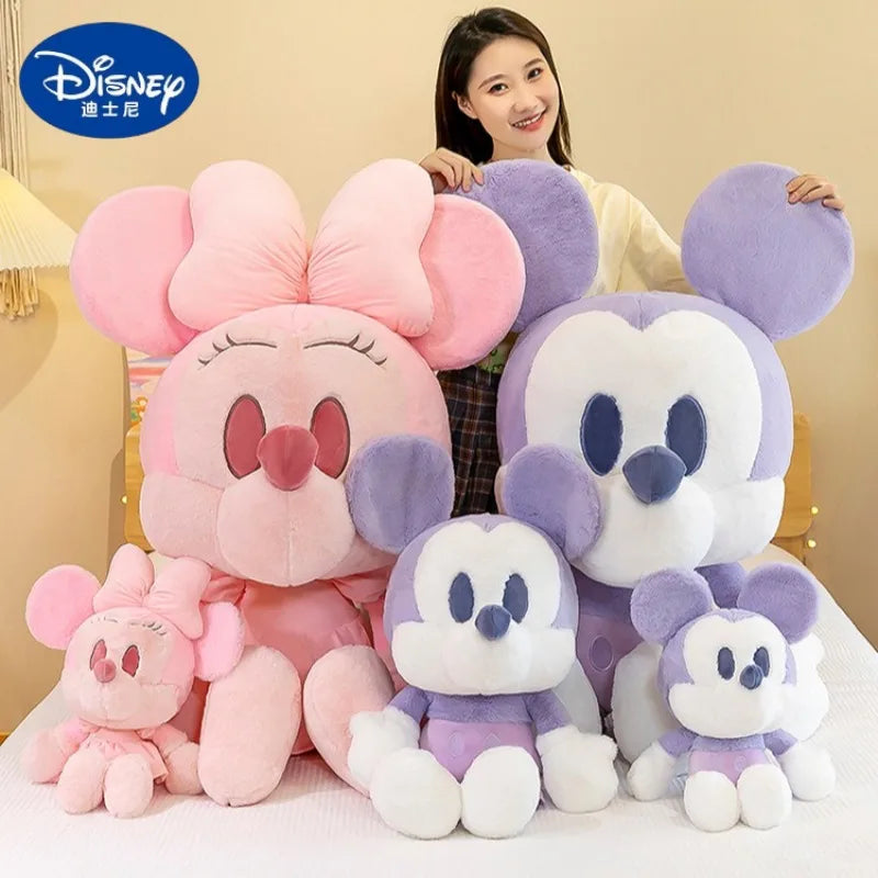 65/85/110cm Super Big Size Mickey Minnie Mouse Kawaii Anime Plush Stuffed Doll Disney Cartoon Plush Pillow Children Holiday Gift