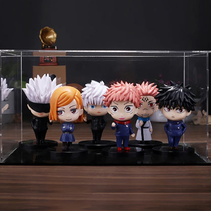 6Pcs/set Jujutsu Kaisen Anime Figure Gojo Satoru Yuji Itadori Figure Doll Toy Action Figure Yuji Itadori Fushiguro  Model Toys