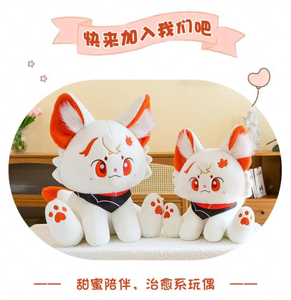 Kawaii Kazuha Cat Plush Toys Game Figure Dolls Game Peripheral Accompany Sleep Toy Creative Home Decoration Game Lover Kid Gifts
