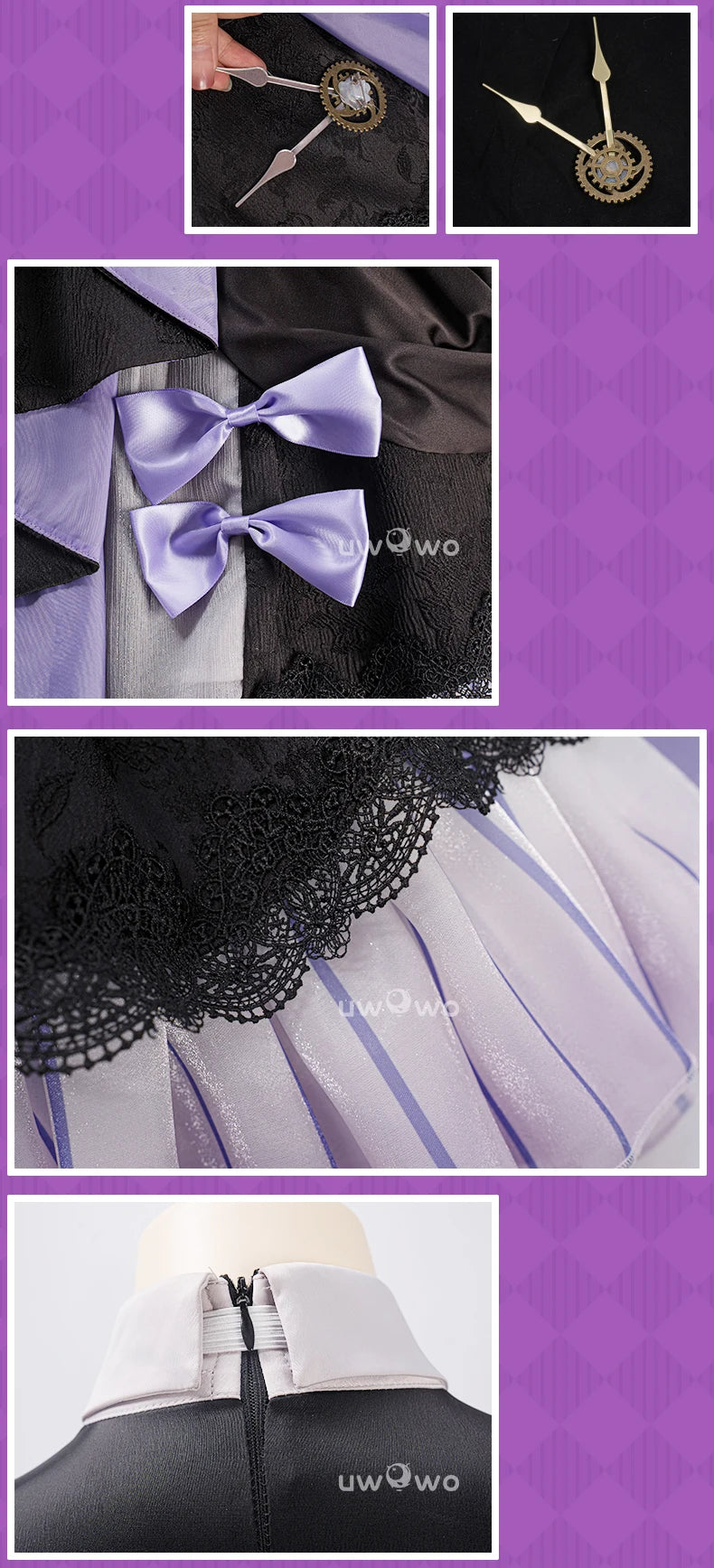 UWOWO Herta Cosplay Game Honkai Star Rail Fanart The Herta Lolita-Style Gown Cosplay Costume Halloween Costume