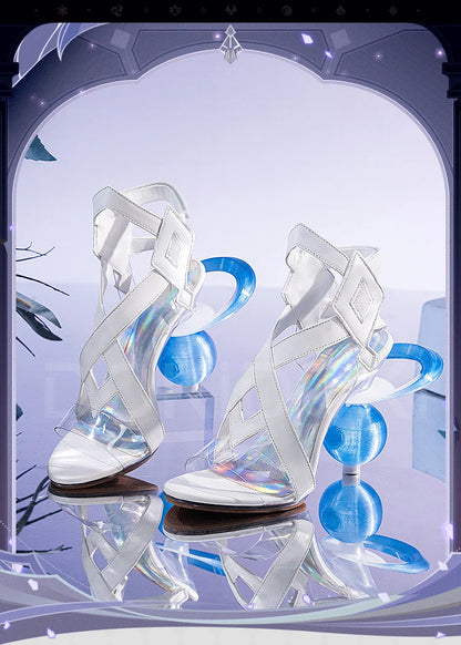 IN STOCK Columbina Luminous Shoes Cosplay Game Genshin Impact Cosplay DokiDoki Fatui Women High Heel Shoes Columbina Cosplay