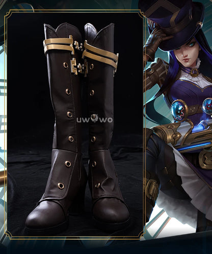 UWOWO League of Legends/LOL: Gwen Prestige Crystal Rose Wildd Rift WR ASU Cosplay Shoes