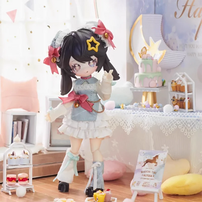 Non-edible Collectible Doll Moon Jumping Time Rabbit Treasure Series 12 Points BJD Blind Box Action Toy Figure Display Piece