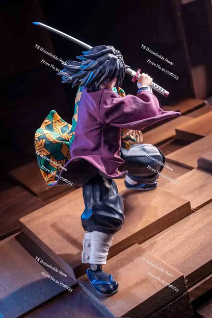 1/12 Kamado Tanjirou Flame Plaid Windbreaker Tomioka Giyuu Spout Matching Color Toy Accessory For Shf Anime Demon Slayer Soldier