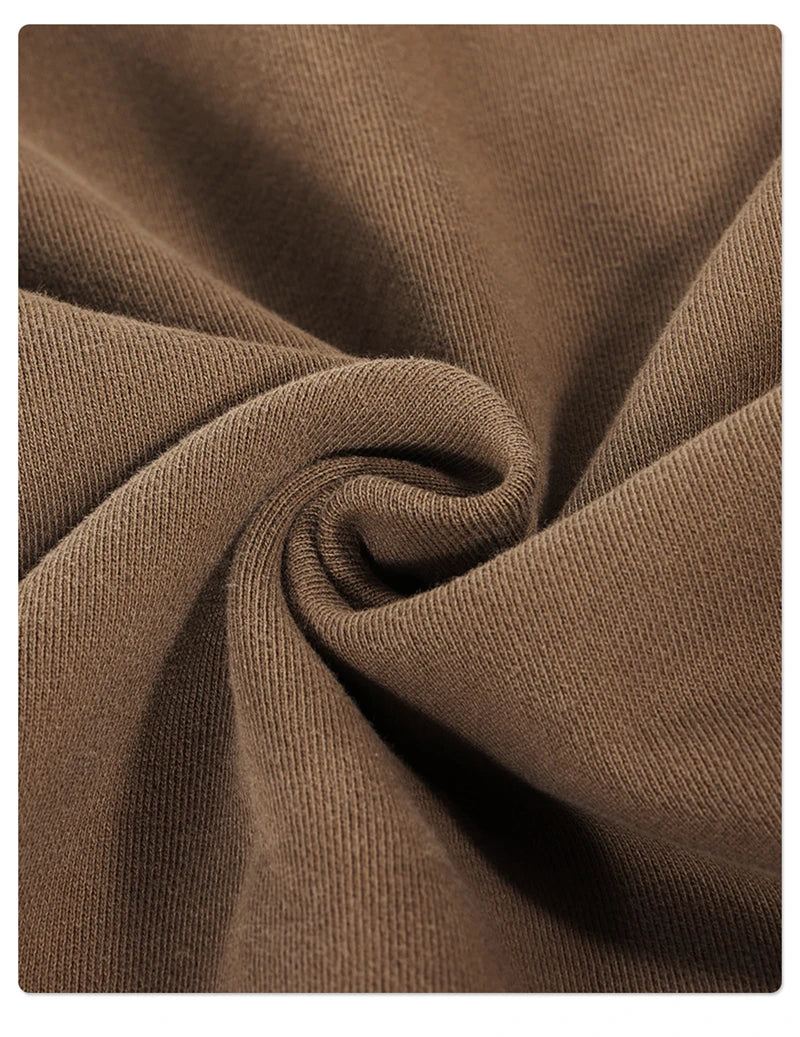 ZODF Retro Autumn Washed Loose Edge 430gsm Cotton Pants For Man Unisex Distressed Old Money Straight Patchwork Trousers HY1105