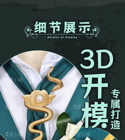 Identity V Art Dealer Cosplay Costume Wig Knight Richard Sterling Uniform Glasses Hat Roy Ramit Halloween Party for Women Men