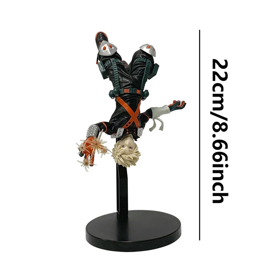 18cm Boku No Hero Academia Bakugo Katsuki PVC Action Figure Midoriya Izuku Todoroki Shoto Collectible Toy - 22cm Box