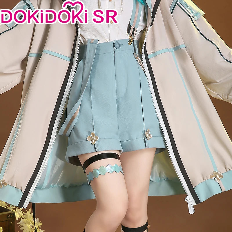 IN STOCK Venti Doujin Cosplay Game Genshin Impact DokiDoki-SR Venti Cute Cosplay Costume Detective Venti Genshin Impact Costume