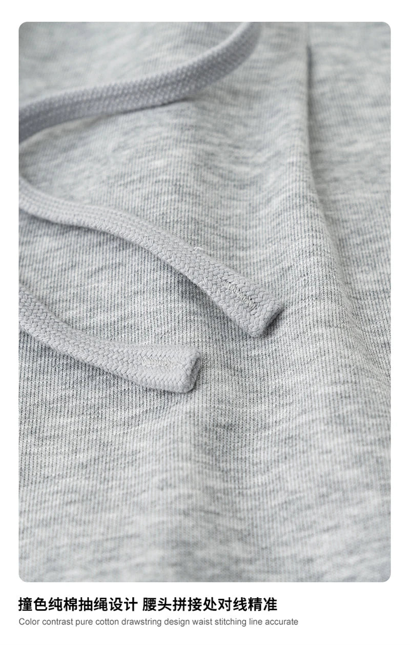 ZODF New 2025 Spring Men 280gsm Straight Pants Unisex Casual High Street Double Waist Sport Trousers Brand Streetwear HY1004